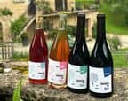 Photo 4 bouteilles de vin.